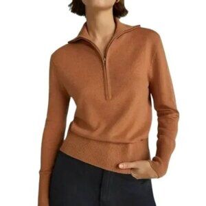 Everlane Women's Tan Cowl Neck Sweater